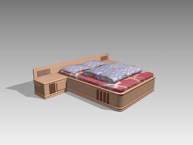 常见的床3d模型家具效果图 124模板免费下载_max格式_编号14475689-千